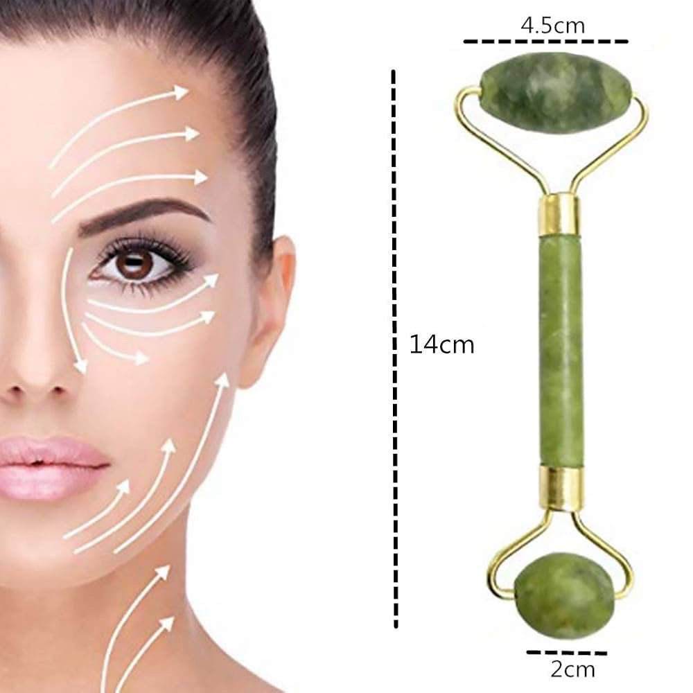 Rouleau & Gua Sha en Jade – L’Art du Massage pour une Peau Jeune et Éclatante